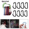 Lock Buckle Hook Fishing Tool Climbing Snap Clip D-Ring Keychain Outdoor Camping Keyring Carabiner