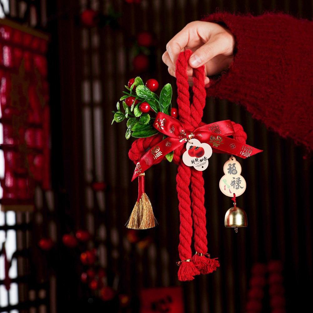 Handcrafted New Year Decoration DIY Lucky Charm Chinese Knot Ornaments Tassel Hanging Design Spring Festival Decorations