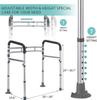Eligible Toilet Safety Rails, Adjustable Toilet Frame for Elderly, Seniors, Foldable Handicap Toilet Handles Fit Any Toilets