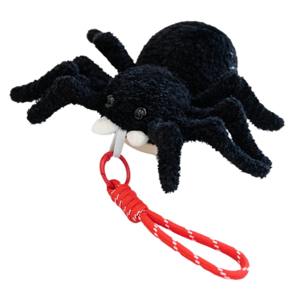 Furry Simulated Spider Keychain Soft Plush Keychain Fashion Spider Plush Pendant Bag Decoration