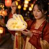 Chinese Style Children's Rabbit Lantern Cartoon Bunny Handmade Lamp Mid-Autumn Festival Lamp  Gift