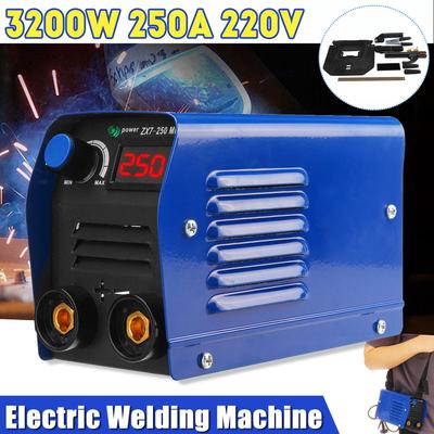 3200 Вт Постоянный ток 220 В 250 А ZX7-250 Аппарат для дуговой сварки Бытовой Портативный Сварочный инвертор Электросварочный инструмент Сварочный аппарат