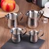 Coffee Milk Frothing Pitcher Cup Kitchen Stainless Steel Creamer Pitchers 60-240Ml Measuring Cup With Pouring Spout Coffeeware