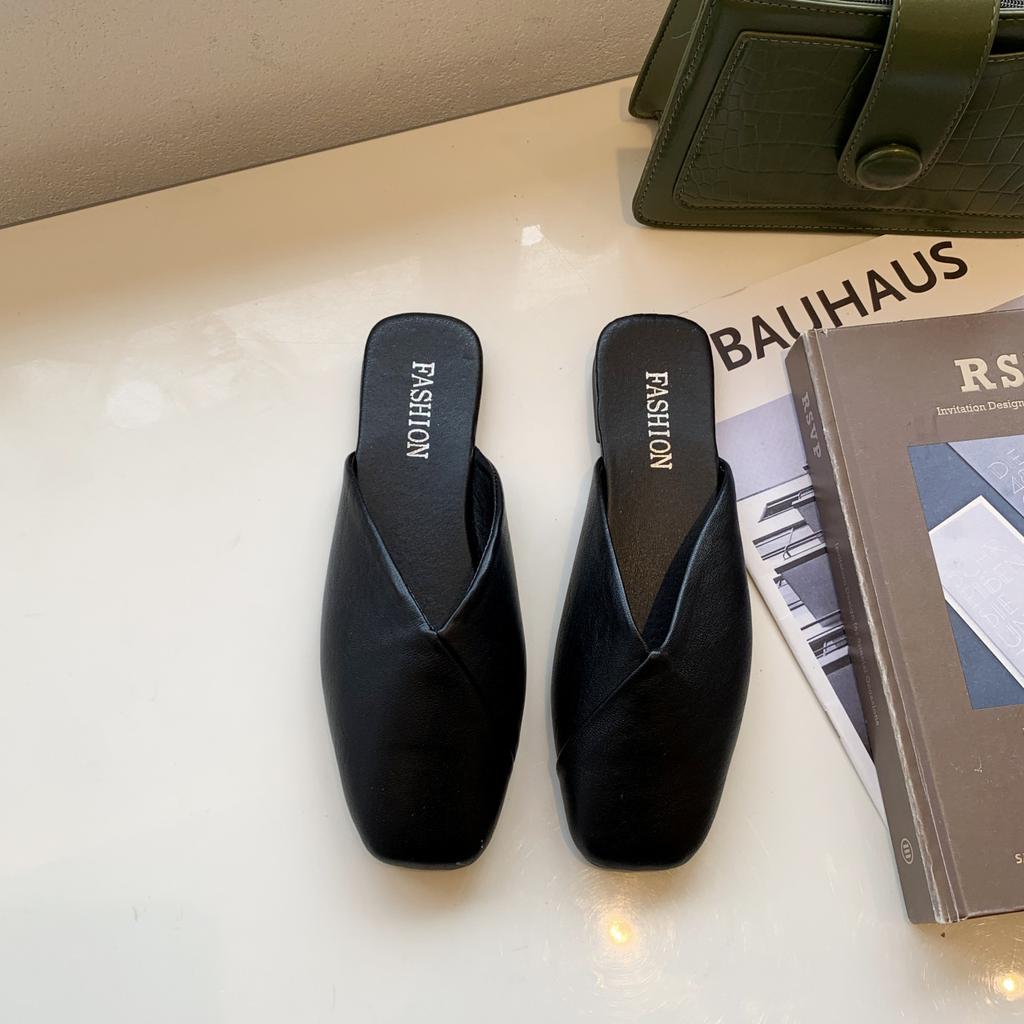 Slippers Women's Outer Wear Baotou Summer Half Slippers Women's Shoes Fashion Mueller Shoes Cool Slippers