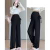 Pregnant Women Wear Wide-Leg Pants With Drawstrings For Early Pregnancy Spring And Summer Casual Pants