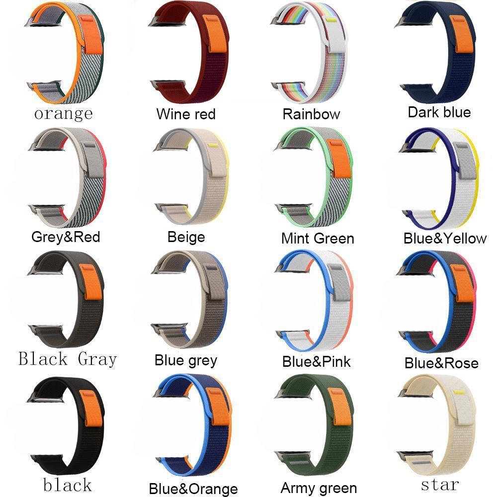 Спортивный нейлоновый ремешок для умных часов Ultra, 49 мм, 7, 8, 45 мм, 41 мм, 44 мм, 40 мм, 42 мм, 38 мм, уличные ремешки, браслет для часов серии 8, 7, 6 SE, 5, 4, 3, 2, 1