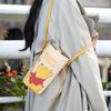 Notre Disney Officially Licensed Fashion Shoulder PVC Neck Pouch with Belt Kids' Bag/Crossbody Bag, (POOH)