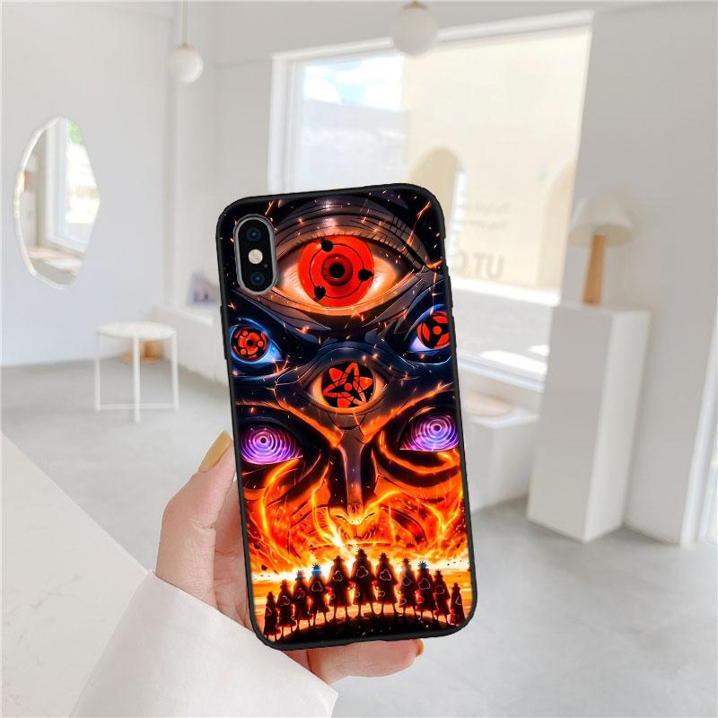 PP46 Чехол-бампер для телефона Samsung Galaxy S20 S21 S22 Ultra FE + Plus A21S A22 A24 A25 A26 A30 A30S A31 с принтом Наруто Акацуки