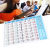 Printed Vinyl Paper Guitar Practice Chord Chart Coated Paper Reference Guide  For Beginners