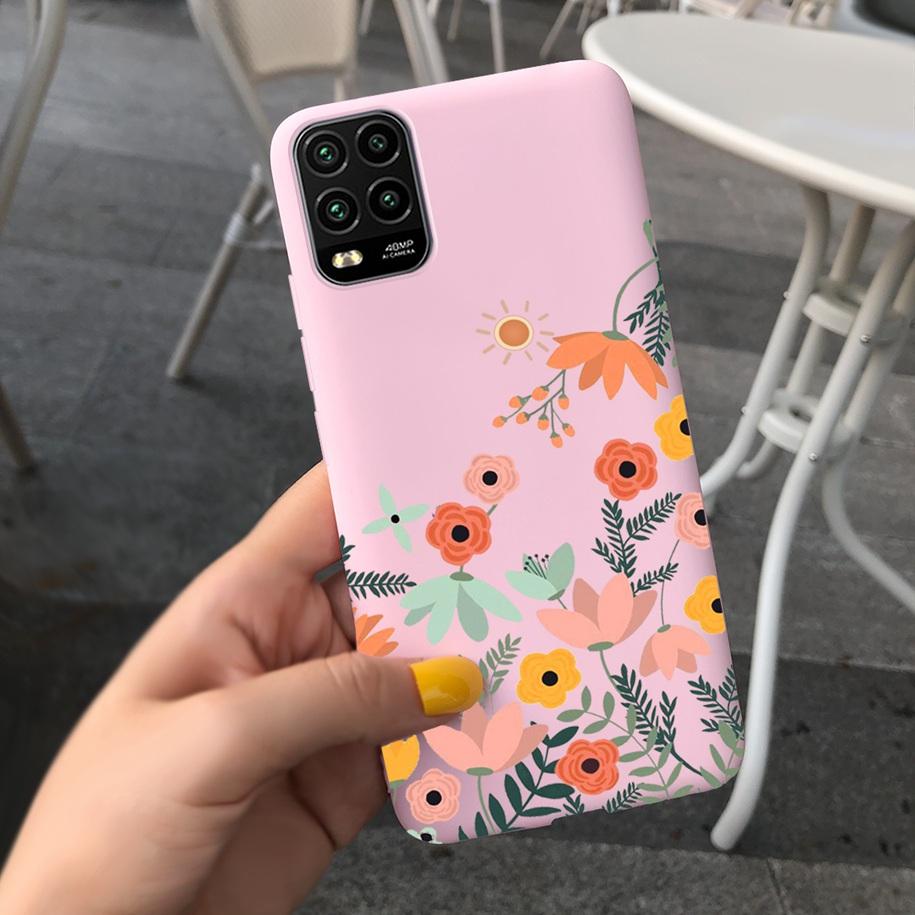 For Xiaomi Mi 10 Lite 5G Case Cute Cartoon Cow Soft-Touch Silicone Bag Back Cover For Xiomi Mi 10 Lite 5G Protector Bumper Funda