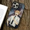 Чехол для телефона Denji Chainsaw Man для iPhone 17,16,15,14,13,12,11 Plus,Pro Max,XS, Цветной Серебристо-Черный Чехол