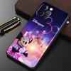 Фейерверк Минни Микки для iPhone 15 14 13 12 11 XS XR X 8 7 SE Pro Max Plus Mini черный чехол для телефона TPU