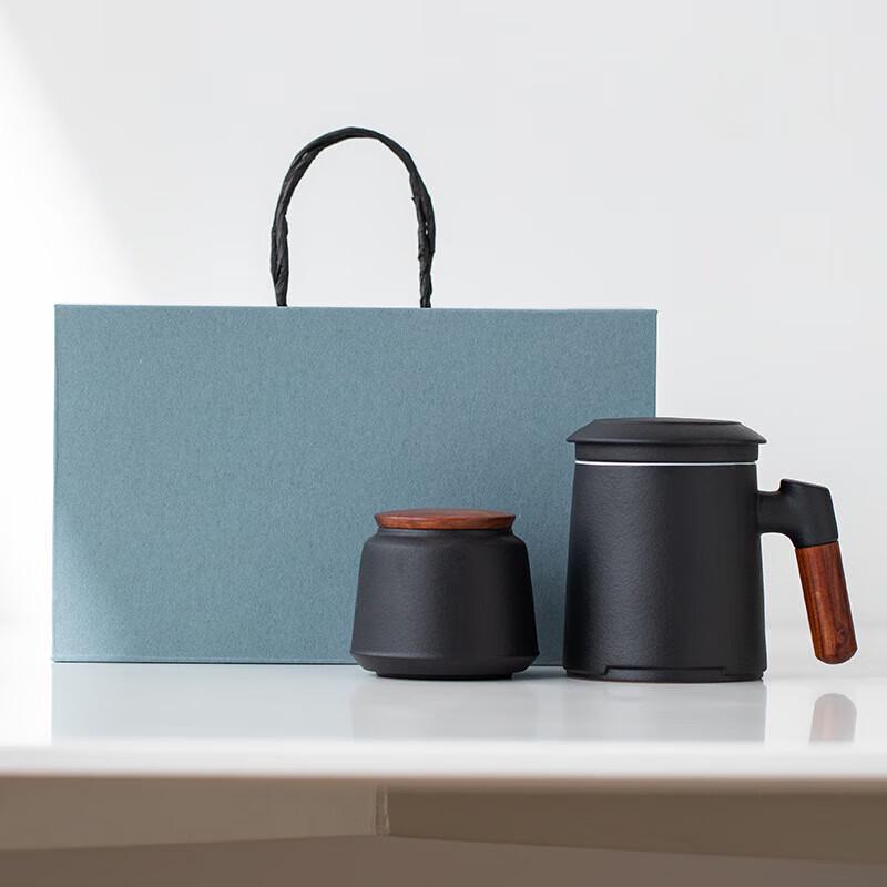 Набор для заваривания чая Chaxun Wood Whisper II из керамики, лазурно-синяя подарочная коробка