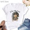 Tee Shirt Femme Cavalier King Charles Spaniel Funny Dog Print T Shirt Women Fashion Harajuku Shirt Top Summer Femme T-Shirt Tops