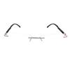 RSINC Rimless Light weight, Flexible frame/eyeglass/, Sports, Silver - Black IB-1 VR-O3FE-M0WB