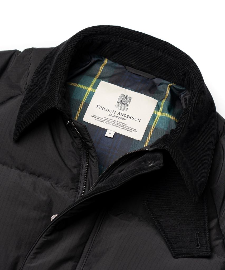 Edinburgh Club Corduroy Heavy Down Jumper [Black]