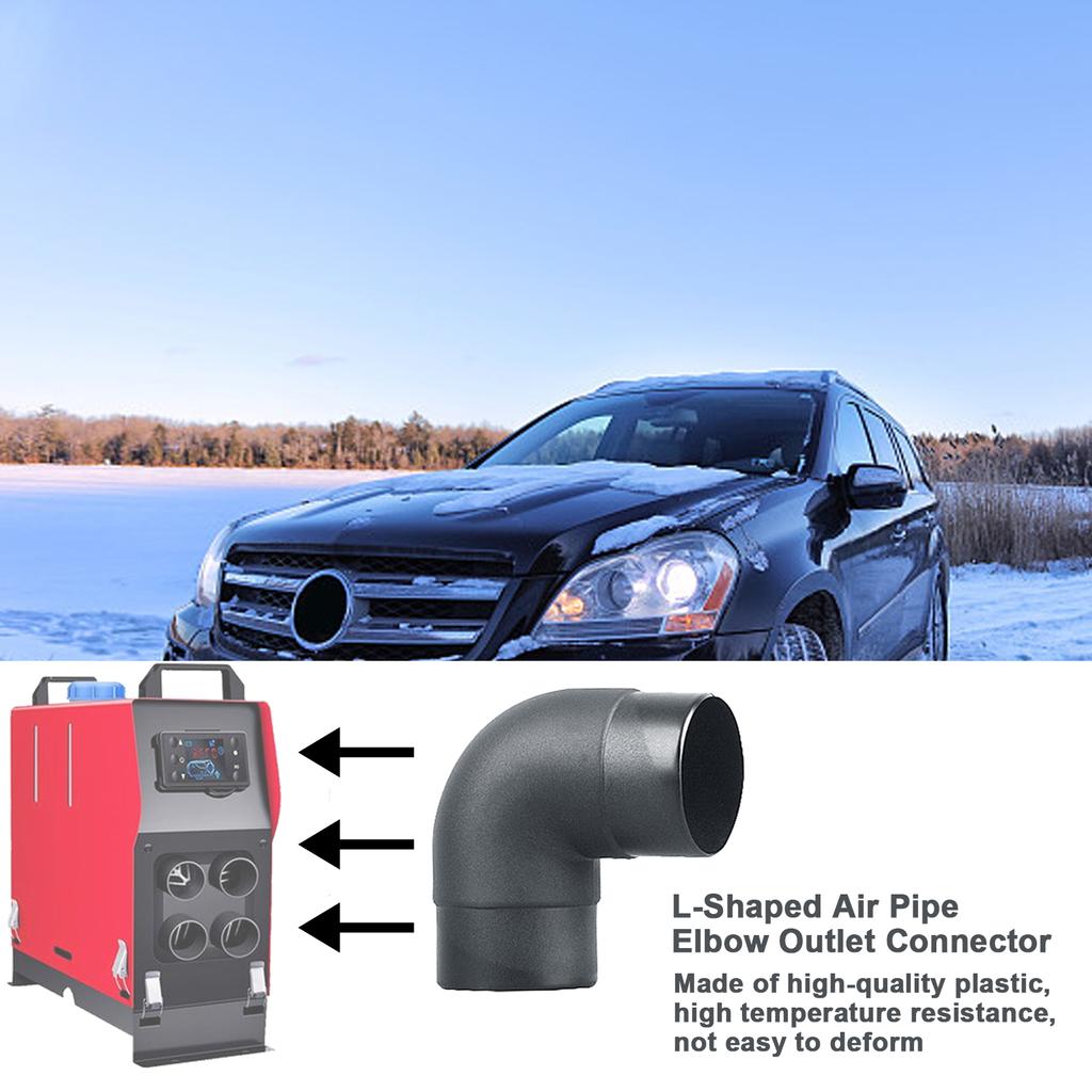 60 мм воздуховод пластиковая труба коленчатый выходной соединитель подходит для 2 кВт Eberspaecher Webasto обогреватель автомобильные аксессуары L воздуховод труба