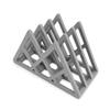 Cutting Board Stand, Gray, 3-compartment Kitchen Organizer