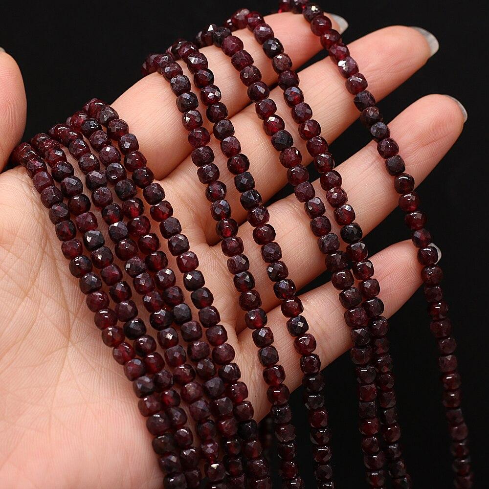 Бусины из натурального камня, граненые квадратные изолированные бусины, розовый кварц/малахит для DIY, ожерелье, браслет, серьги, ювелирные аксессуары