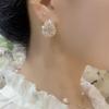 2025 New Water Drop Stud Earrings for Women Full Crystal Geometry Luxury Wedding Ear Jewelry Exquisite Small Earrings Brincos