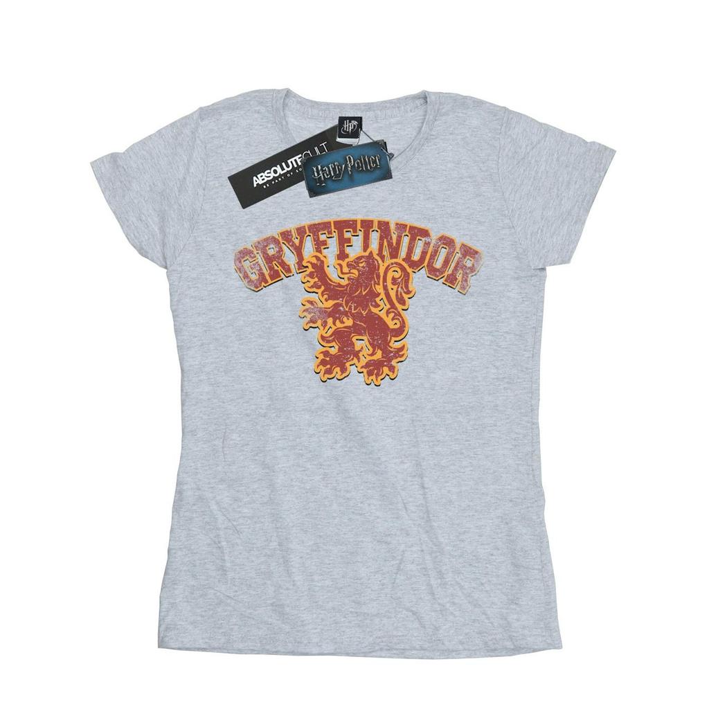 Harry Potter Womens/Ladies Gryffindor Sport Emblem Cotton T-Shirt