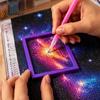 Рамка для выравнивания страз 2 шт., Позиционирующая рамка, Инструмент для рисования и Прямая линейка для края холста, 3D-печатный вспомогательный инструмент для поделок, Установка страз