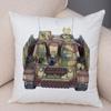Наволочка с рисунком игрушечного танка для офиса, гостиной, автомобиля, украшения для дома, наволочка