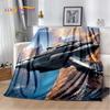 Spaceship  Spacecraft Universe UFO Blanket,Flannel Soft Throw Blanket for Home Bedroom Bed Sofa Picnic Office Hiking Kids Cover