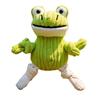 Plush Dog Toy Squeaky Animal Elephant Duck Puppies Chew Toy Interactive Fox Frog Crinkle Toy with Arm Leg Knots for Large Medium Small Dogs