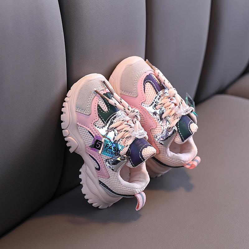 Весенне-осенняя детская обувь, детские повседневные кроссовки для маленьких мальчиков и девочек, дышащая мягкая нескользящая спортивная обувь для бега