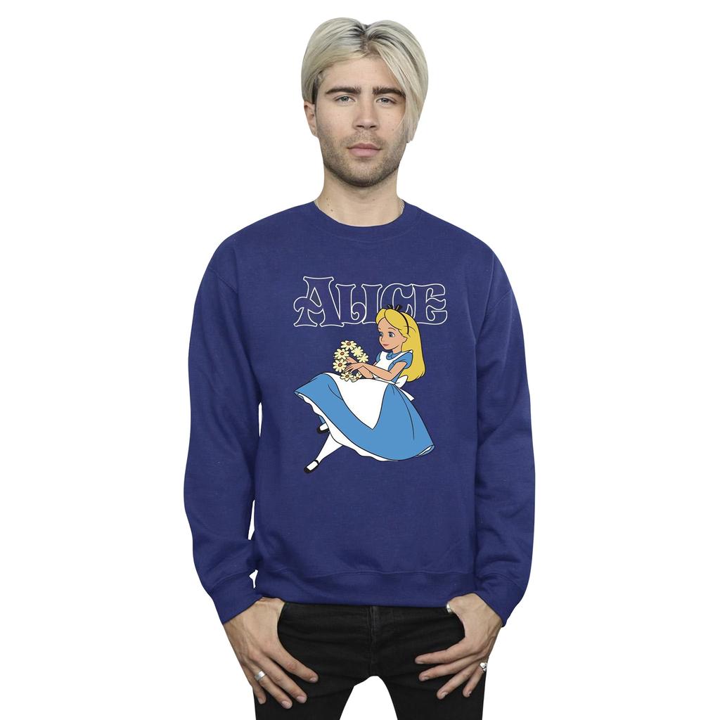 Disney Мужская толстовка с цветами «Алиса в стране чудес»