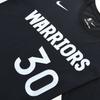 Nike Пуловер с круглым вырезом и буквенно-цифровым принтом, футболка с короткими рукавами, Golden State Warriors, Stephen Curry No. 30 Мужских Топов Черный DM0407-010