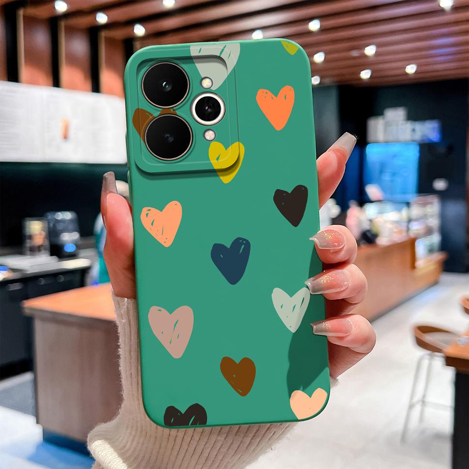 For Realme 15 Pro 5G Phone Cover Lovely Design Patterns Soft Liquid Silicone Case For Realme 15Pro High Quality Anti Drop Bumper