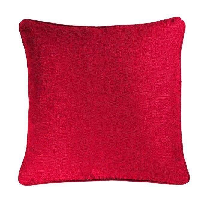 Coussin Passepoil Adamo Jacquard Rouge 60 x 60 cm