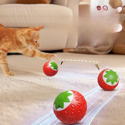 Новый интеллектуальный катящийся мяч для кошек, игрушка для развлечения и от скуки, автоматическое избегание, электрический мяч для кошек, игрушка для кошек