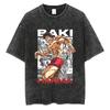 Residents Evils Biohazard 3 T Shirt Washed Short Sleeve Harajuku T-Shirts Horror Game Fashion Women Tops Graphic Tops Tees