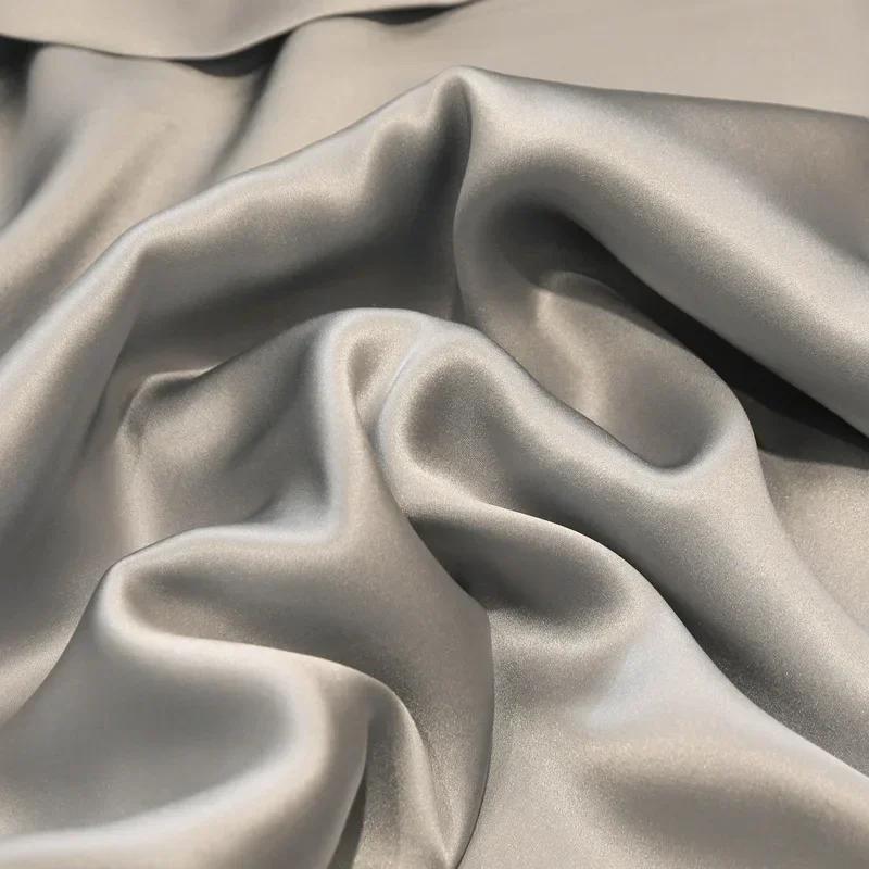 Наволочка из чистого шелка 25 Момми, наволочка из 100% шелка тутового дерева, красивая шелковая однотонная модель с окантовкой