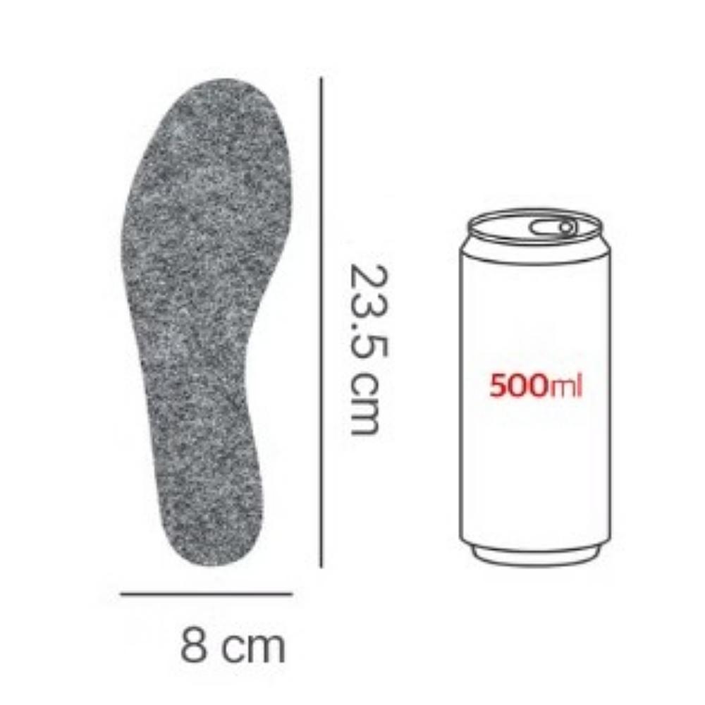 Детские зимние войлочные стельки 1 пара - 170~230 мм (6.7~9.1 дюйм.)