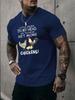 Unisex Beige Tee Funny Chicken Family With Quote Words Graphic Print Crew Neck Short Sleeve Summer Casual Male Cotton Street Top