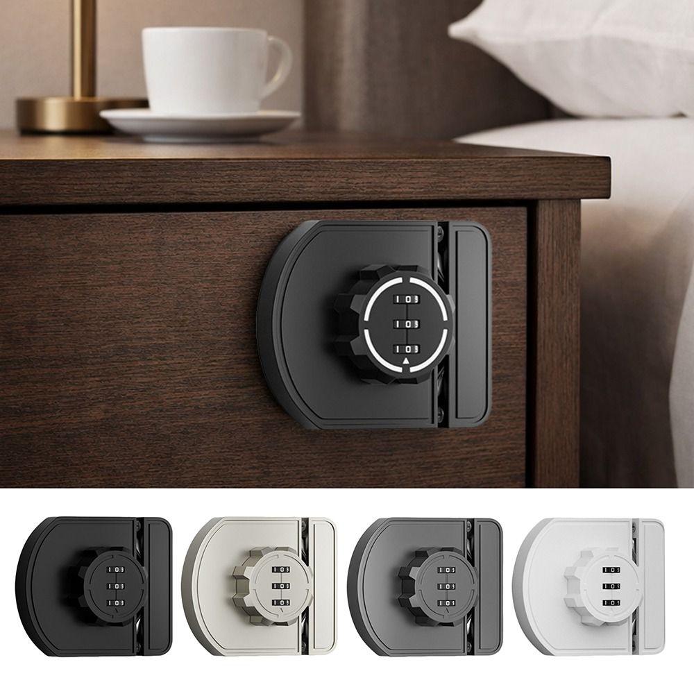 Code Protection Closet Lock Zinc Alloy Drawer Lock Universal Combination Lock Home