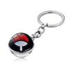 Keychain Sharingan Naruto With Glass Ball Cartoon Style For Memorabilia Anime