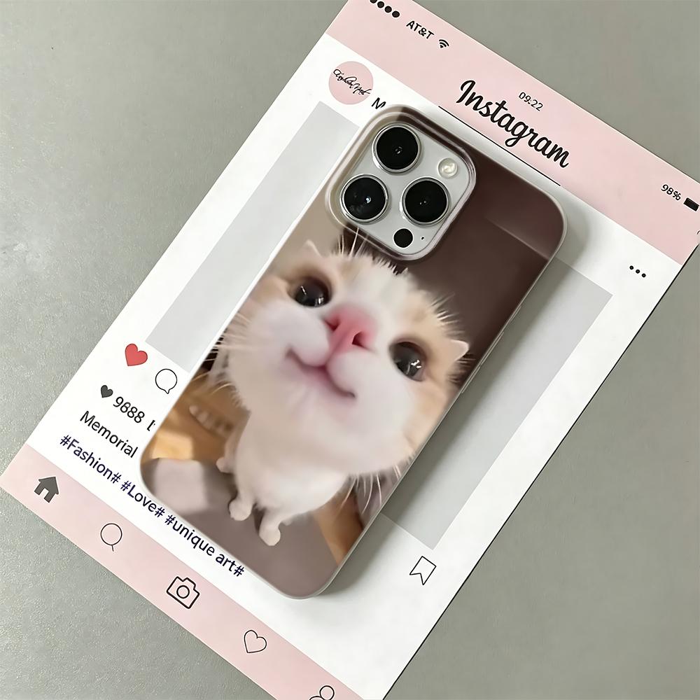 Чехол для телефона для iPhone 13 15 Plus 11 Pro Max 16 17 Air 12 14 Милый Милый Котёнок Гибкий Ударопрочный Устойчивый к царапинам Чехол