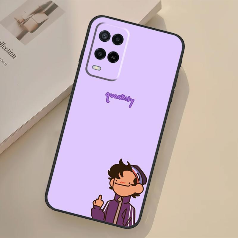 Quackity Case For Oppo A5 Pro A15 A17 A57 A77 A18 A38 A58 A78 A98 A96 A76 A16 A94 A74 A54 A40 A60 A80