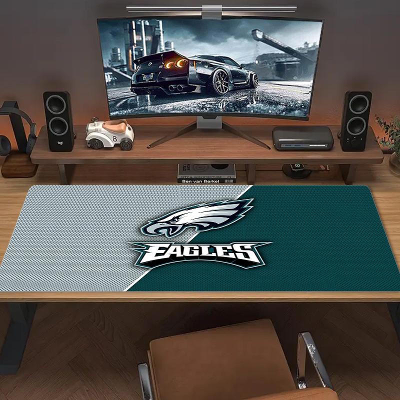 Philadelphia Eagles Mouse Pad Large Gaming Table Cushion Nonslip Laptop Tablet Big Mousepad Xxl Mat Mini Pc Playmat With Lock Edge