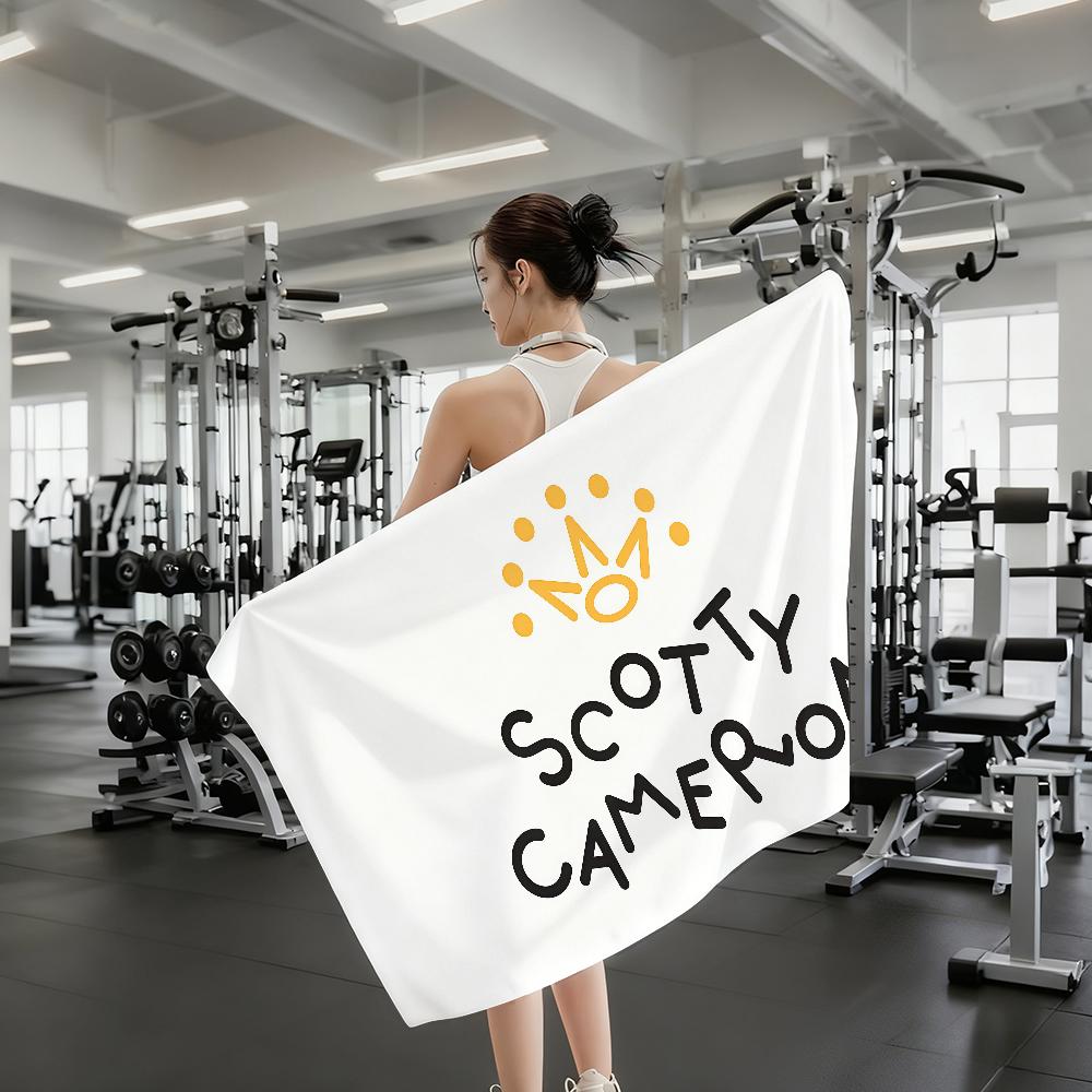 Модное полотенце с принтом S-Scotty C-Cameron, быстросохнущее, пляжное, подходит для бассейнов, кемпинга, йоги и спортзала