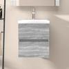 VidaXL Washbasin Cabinet Sonoma Grey 41x38.5x45 Cm Engineered Wood 815646