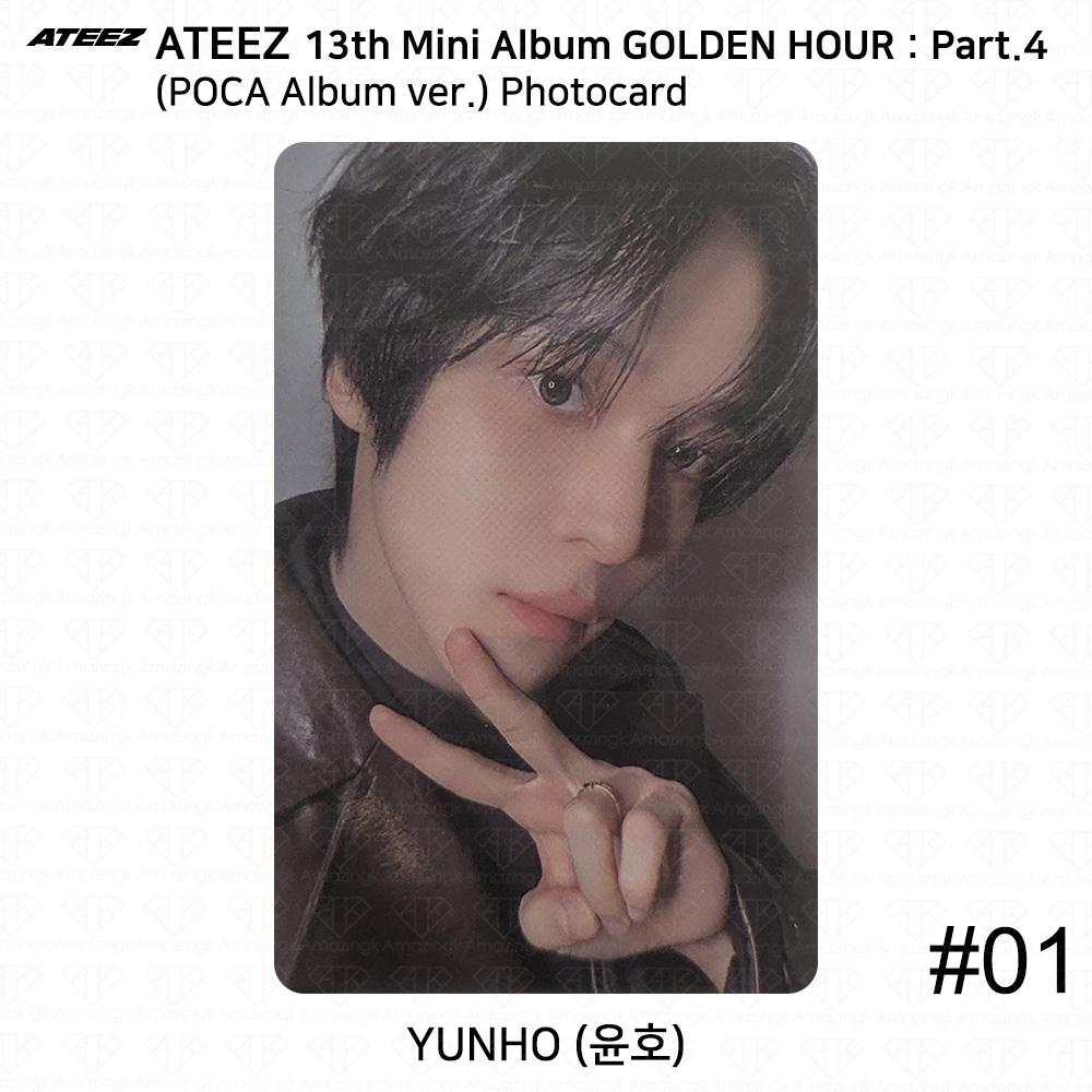 ATEEZ 13-й мини-альбом Golden Hour Часть 4 POCA Альбом версия. Фотокарта