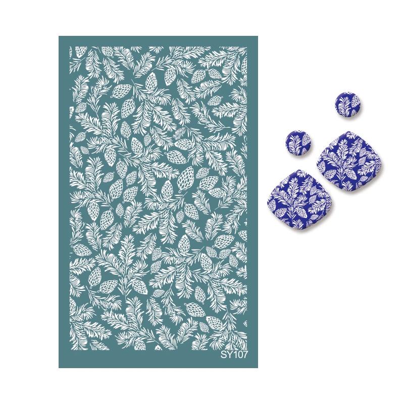 Инструменты для полимерной глины Шелкотрафаретные трафареты Растение Цветок Лист Печать Глина Сетка Трафарет Изготовление Украшений Серьги Декоративный Шаблон