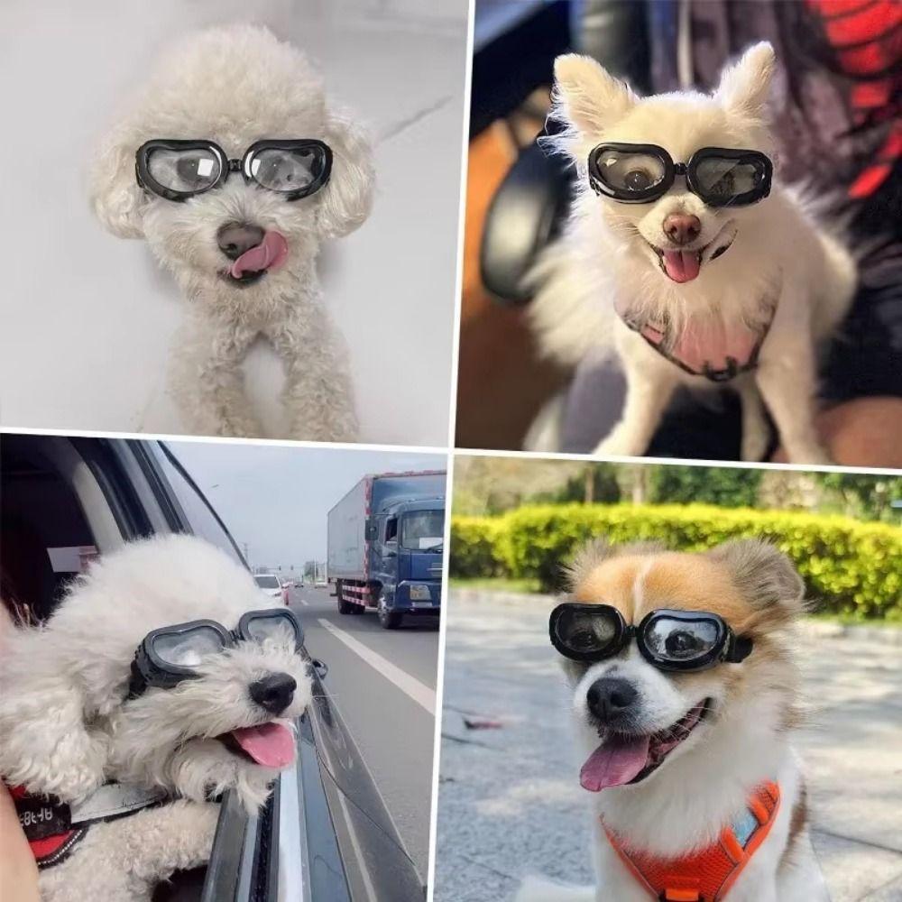 Adjustable Pet Sunglasses Clear Vision Cat Glasses Pet Eye Wear Protection Photography Prop