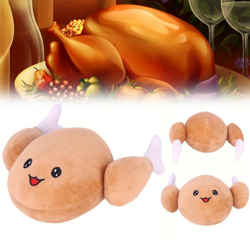 Adorable Thanksgiving Turkey Legs Plush Pillow Toy For Cozy Holiday Decor And Gifts